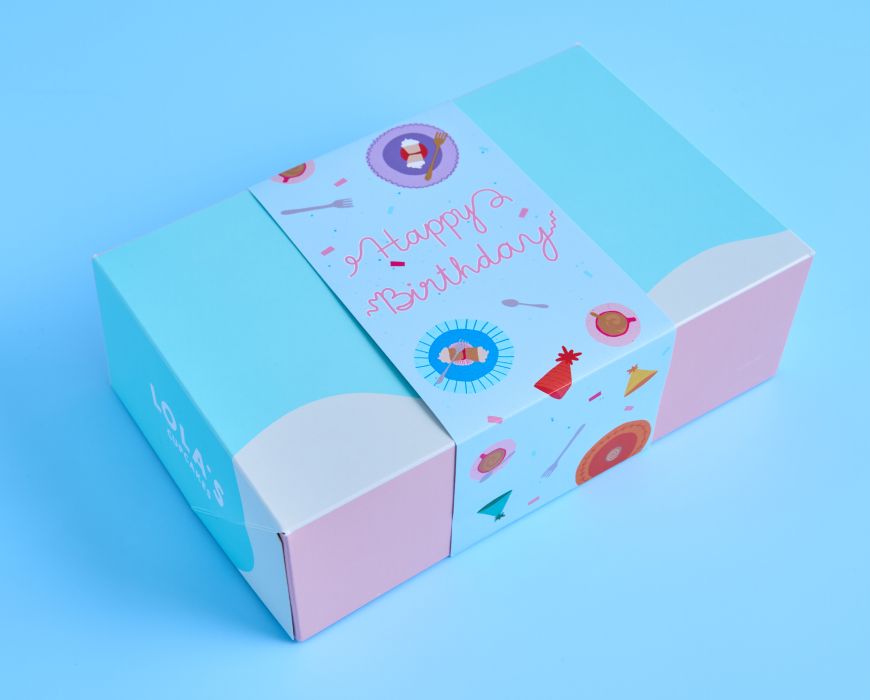 Happy Birthday Cupcake Box Band